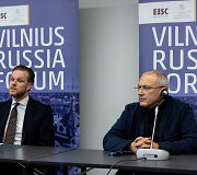 Gabrieliaus Landsbergio ir Michailo Chodorkovskio spaudos konferencija