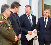 Vytautas Jonas Žukas, Raimundas Karoblis, Saulius Skvernelis ir Viktorias Pranckietis