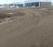 Purvinos gatvės &scaron;alia statybvietės Kauno rajone