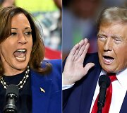 Kamala Harris ir Donaldas Trumpas