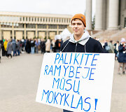 Mitingas tautinių mažumų mokykloms apginti
