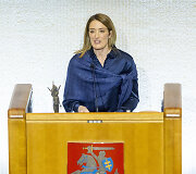 EP vardu Laisvės premiją atsiėmė Europos Parlamento pirmininkė Roberta Metsola