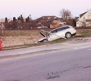 Girto vairuotojo &bdquo;Toyota&ldquo; nulėkė nuo kelio Tauragėje