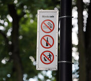 Rūkymo draudimo zona Miesto sode