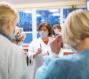 Vilniaus miesto klinikinės ligoninės medikų vakcinacija nuo COVID-19