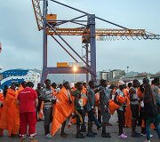 Italiją nuo antradienio pasiekė beveik 6 tūkst. migrantų