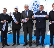 Estakados, vesiančios i&scaron; uosto į Nemuno gatvę, atidarymo akimirka
