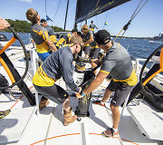 Paskutinė &bdquo;Ambersail 2&ldquo; komandos treniruotė prie&scaron; prie&scaron; regatą &bdquo;AF Offshore Race&ldquo;