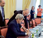 Galingųjų &scaron;alių užsienio reikalų ministrai pradėjo lemiamas derybas dėl Irano branduolinės programos
