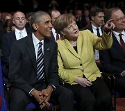 Barackas Obama ir Angela Merkel