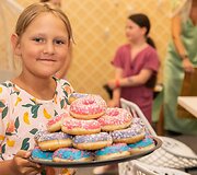Stonkų dukros Cecilijos gimtadienio akimirka