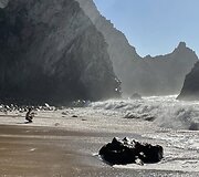 Vaido Baumilos atostogų Portugalijoje akimirka