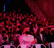 Filmų festivalio &bdquo;Nepatogus kinas&ldquo; atidarymo akimirka