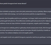 Interviu su &bdquo;ChatGPT&ldquo;