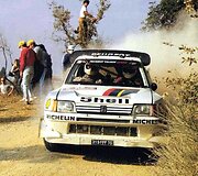 Juha Kankkunen su &bdquo;Peugeot 205 Turbo 16&ldquo;. Wikipedia nuotr. CC BY-SA 3.0