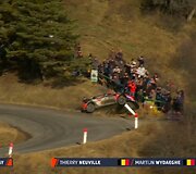 T.Neuville avarija. WRC organizatorių &bdquo;facebook&ldquo; puslapyje patalpinta nuotr.