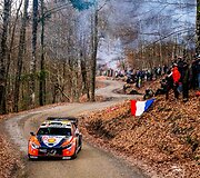 Ottas Tanakas Monte Karlo ralyje. WRC organizatorių &bdquo;facebook&ldquo; puslapyje patalpinta nuotr.