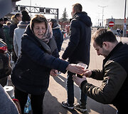 Į Europą besitraukiantys ukrainiečiai