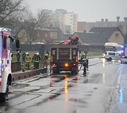 Panevėžyje nuskendo automobilis
