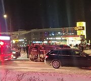 Ozo gatvėje susidūrė keturi automobiliai: vienas jų apvirto ant &scaron;ono