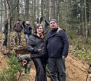 Netoli Karpi&scaron;kių kaimo archeologai aptiko vokiečių kareivio palaikus ir jautrų radinį