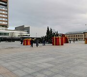 Nuvirto Marijampolės Kalėdų eglė