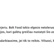 &bdquo;Bolt&ldquo; atsakymas