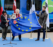Kaune susitiko Europos Komisijos ir Baltijos &scaron;aliu traukiniai
