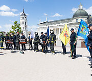 NPPSS, UGPS ir giminingų ugniagesių gelbėtojų profesinių sąjungų protestas