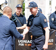 NPPSS, UGPS ir giminingų ugniagesių gelbėtojų profesinių sąjungų protestas