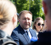 NPPSS, UGPS ir giminingų ugniagesių gelbėtojų profesinių sąjungų protestas