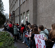 Užupio gimnazijos bendruomenės protestas