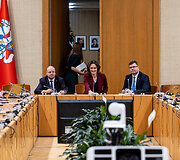 Saulius Skvernelis, Viktorija Čmilytė - Nielsen, Laurynas Kasčiūnas
