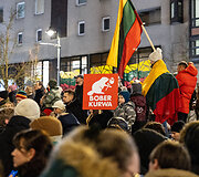 Trečiadienio protestas &bdquo;&Scaron;alin rankas nuo laisvo žodžio!&ldquo;