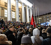 Trečiadienio protestas &bdquo;&Scaron;alin rankas nuo laisvo žodžio!&ldquo;