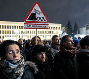Trečiadienio protestas &bdquo;&Scaron;alin rankas nuo laisvo žodžio!&ldquo;