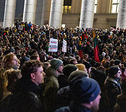 Trečiadienio protestas &bdquo;&Scaron;alin rankas nuo laisvo žodžio!&ldquo;