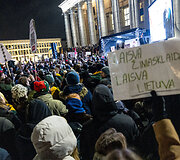Trečiadienio protestas &bdquo;&Scaron;alin rankas nuo laisvo žodžio!&ldquo;