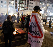 Ketvirtadienio protestas &bdquo;&Scaron;alin rankas nuo laisvo žodžio!&ldquo;
