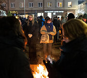 Ketvirtadienio protestas &bdquo;&Scaron;alin rankas nuo laisvo žodžio!&ldquo;