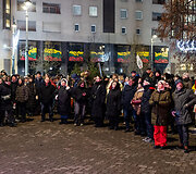 Ketvirtadienio protestas &bdquo;&Scaron;alin rankas nuo laisvo žodžio!&ldquo;