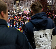 Ketvirtadienio protestas &bdquo;&Scaron;alin rankas nuo laisvo žodžio!&ldquo;