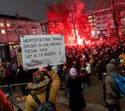 Ketvirtadienio protestas &bdquo;&Scaron;alin rankas nuo laisvo žodžio!&ldquo;