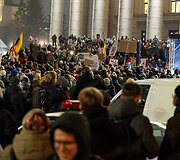 Ketvirtadienio protestas &bdquo;&Scaron;alin rankas nuo laisvo žodžio!&ldquo;