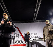 Ketvirtadienio protestas &bdquo;&Scaron;alin rankas nuo laisvo žodžio!&ldquo;