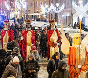 Tradicinė Trijų Karalių eisena Vilniaus senamiestyje