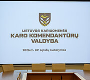 2026 metų karo prievolininkų sąra&scaron;o sudarymas