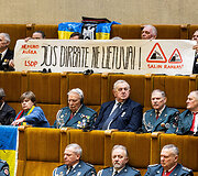 I&scaron;kilminga laisvės gynėjų rikiuotė ir jų susitikimas Seime
