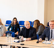 Laura Matjo&scaron;aitytė, Renaldas Gudauskas, Juozas Pabrėža