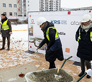 Būsimojo Pilaitės darželio simbolinės kapsulės įkasimas